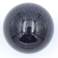 Blue Goldstone Sphere Carving