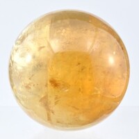 Honey Calcite Sphere Carving