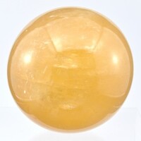Honey Calcite Sphere Carving