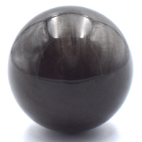 Silver Sheen Obsidian Sphere Carving