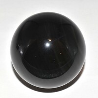 Rainbow Obsidian Sphere Carving