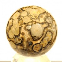 Brown Leopardskin Jasper Sphere Carving