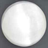 White Selenite Sphere Carving