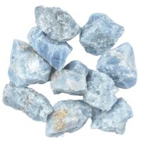 Blue Calcite Rough Stones