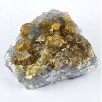 Barite on Fluorite