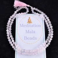 Rose Quartz Meditation Mala Beads