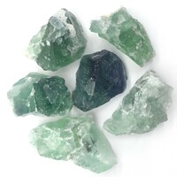 Green Fluorite Rough Stones