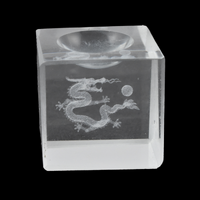 Glass Dragon Crystal Ball Stand [Size 15mm]