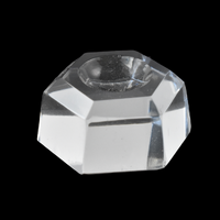 Glass Hexagon Crystal Ball Stand