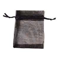 Black Organza Jewellery Bags [25 pcs]