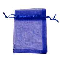 Blue Organza Jewellery Bags [25 pcs]