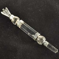 Clear Quartz Angel Wand Carving