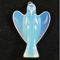 Opalite Angel Pendant Carving