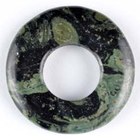 Kambaba Jasper Donut Pendant Carving