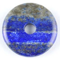 Lapis Lazuli Donut Pendant Carving