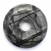 Picasso Jasper Donut Pendant Carving