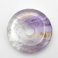 Ametrine Donut Pendant Carving