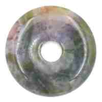 Fancy Agate Donut Pendant Carving