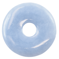 Angelite Donut Pendant Carving