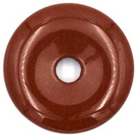 Red Jasper Donut Pendant Carving