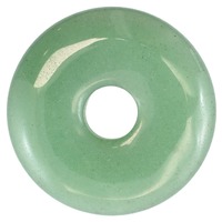 Green Aventurine Donut Pendant Carving