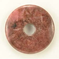 Rhodonite Donut Pendant Carving