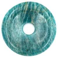 Russian Amazonite Donut Pendant Carving
