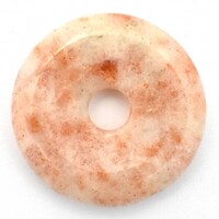 Sunstone Donut Pendant Carving