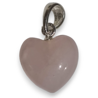Rose Quartz Heart Pendant Carving