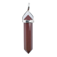 Red Mookaite .925 Silver Double Terminator Pendant