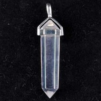 Angel Aura Plated Silver Double Terminator Pendant