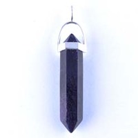 Sugilite Plated Silver Double Terminator Pendant