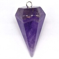 Amethyst Six Sided Pendant