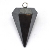 Hematite Six Sided Pendant