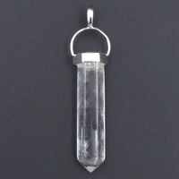 Clear Quartz .925 Silver Single Terminator Pendant