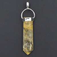 Citrine .925 Silver Single Terminator Pendant