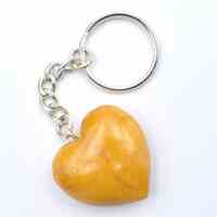 Yellow Aventurine Heart Carving Key Ring