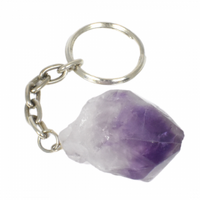 Amethyst Point Key Ring