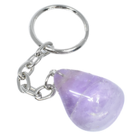 Amethyst Tumbled Key Ring