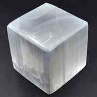 White Selenite Cube