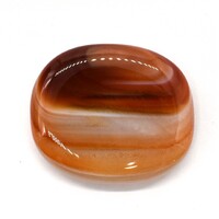 Banded Carnelian Palm Stone