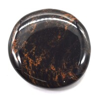 Golden Red Obsidian Palm Stone