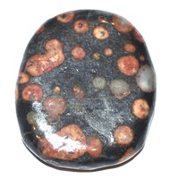 Red Snowflake Obsidian Palm Stone