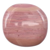 Pink Petrified Wood Palm Stone