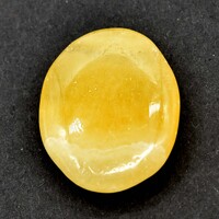 Yellow Calcite Palm Stone