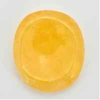 Freeform Calcite Orange Worry Stone