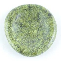 Freeform Snakeskin Green Worry Stone