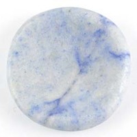 Freeform Blue Quartz Worry Stone