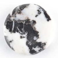 Freeform Jasper Zebra Black &amp; White Worry Stone