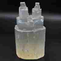 White Selenite Tower Carving